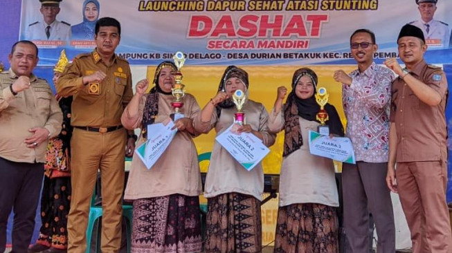 Percepat Penurunan Stunting Di Kabupaten Merangin,Wakil Bupati Merangin Launching Kampung Dashat
